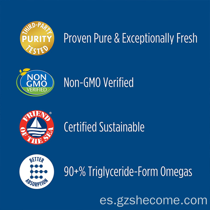 suplemento de aceite de pescado de alta potencia omega 3